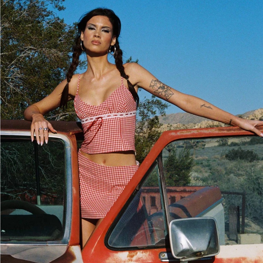 Princess Polly Daydreaming Gingham Set